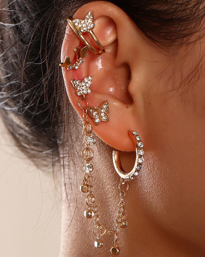 

Butterfly Studded Earrings Set, Style1