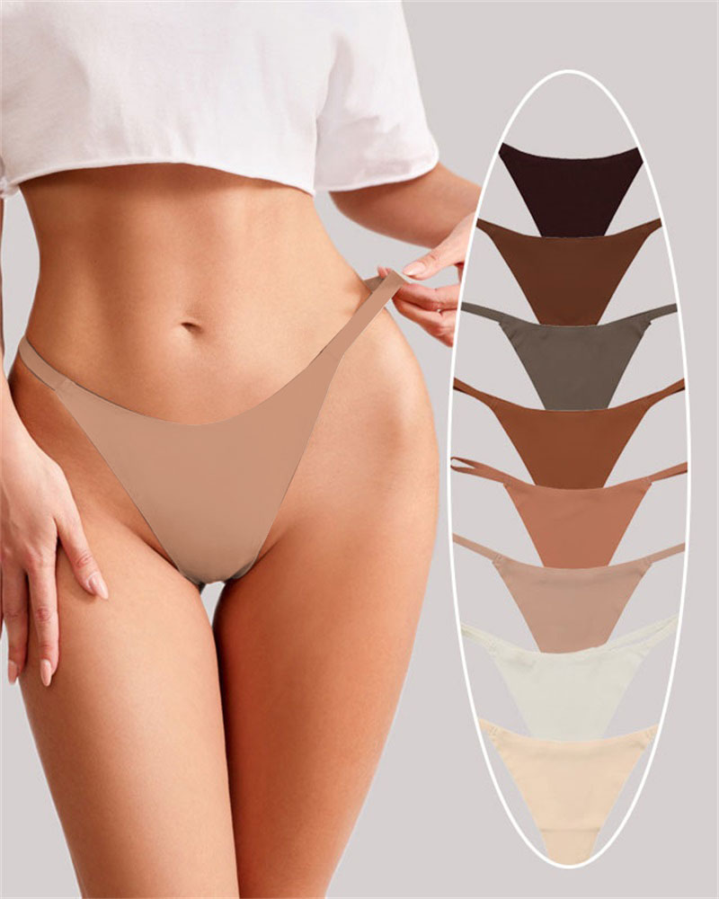 

Seamless Plain Thong Panty, Style8