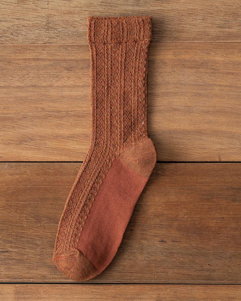 

1Pair Simple Plain Socks, Style3