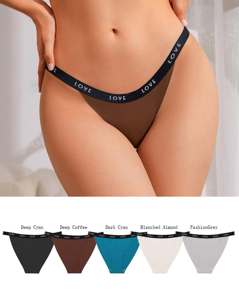 

Love Tape Patch Seamless Breathable Panty, Coffee