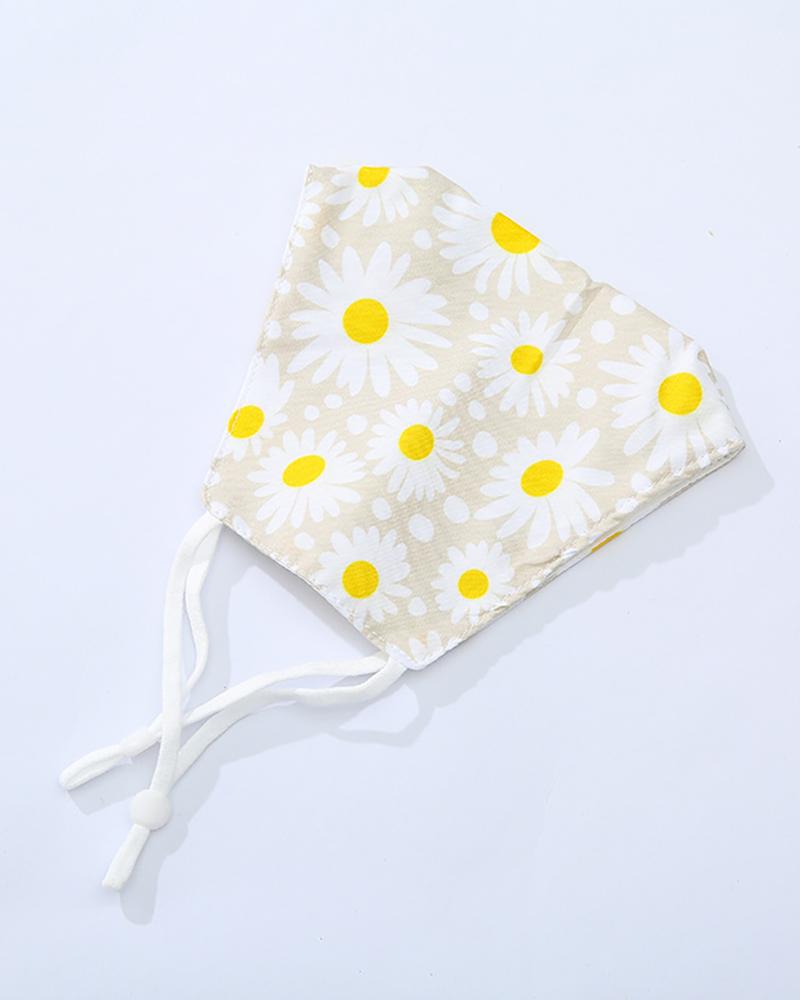 

Butterfly / Daisy / Fruit Print Breathable Mouth Mask, Style2