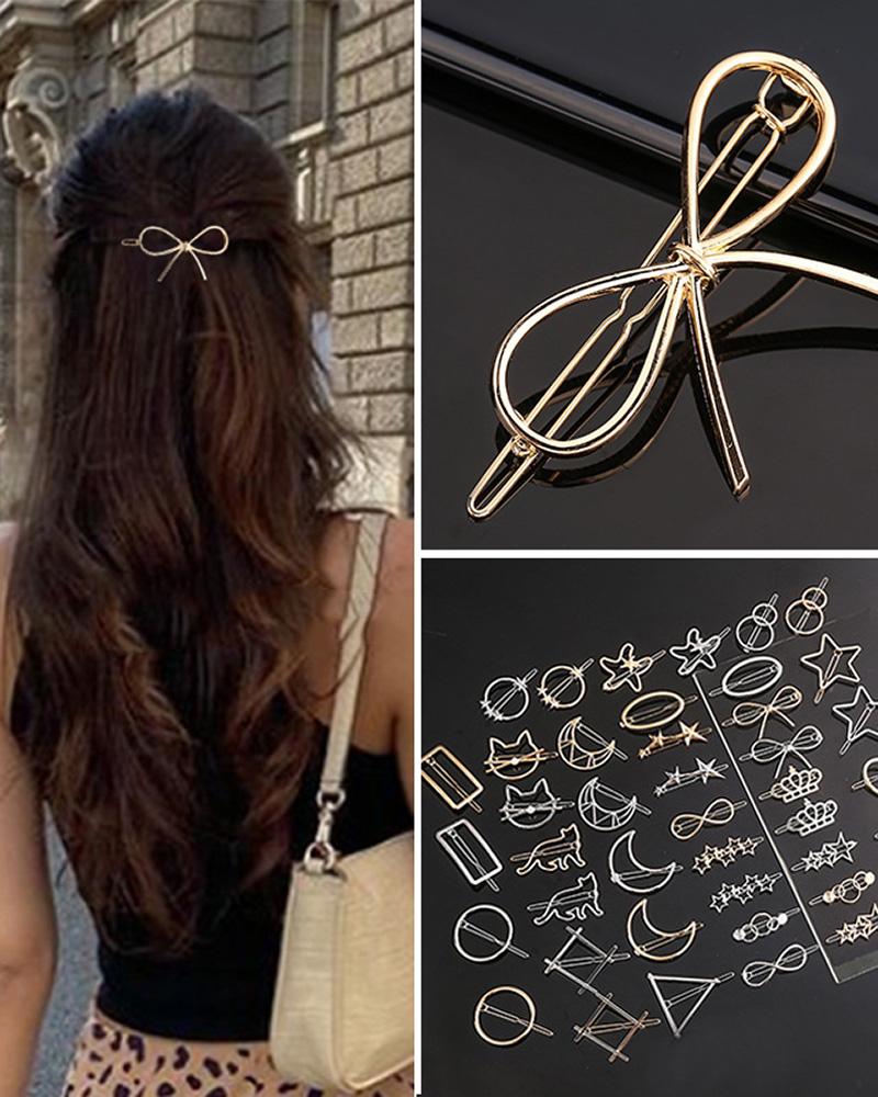 

1pc Bowknot Shaped Hair Clip, Style1