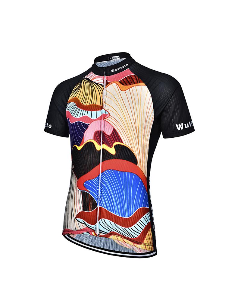 

Multicolor Patterns Print Short Sleeve Speed Dry T-shirts, Yellow