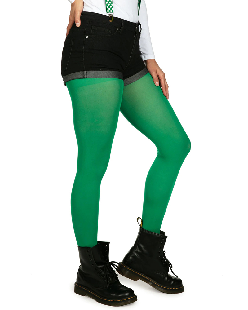 

St.Patrick's Day Long Tight Stockings, Green