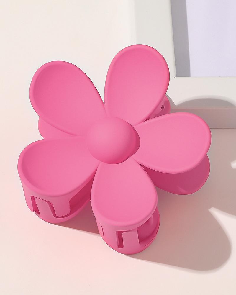 

Floral Shaped Hair Claw, Hot pink