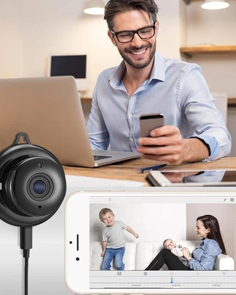 

HD Night Vision Mini Nanny Camera, Black