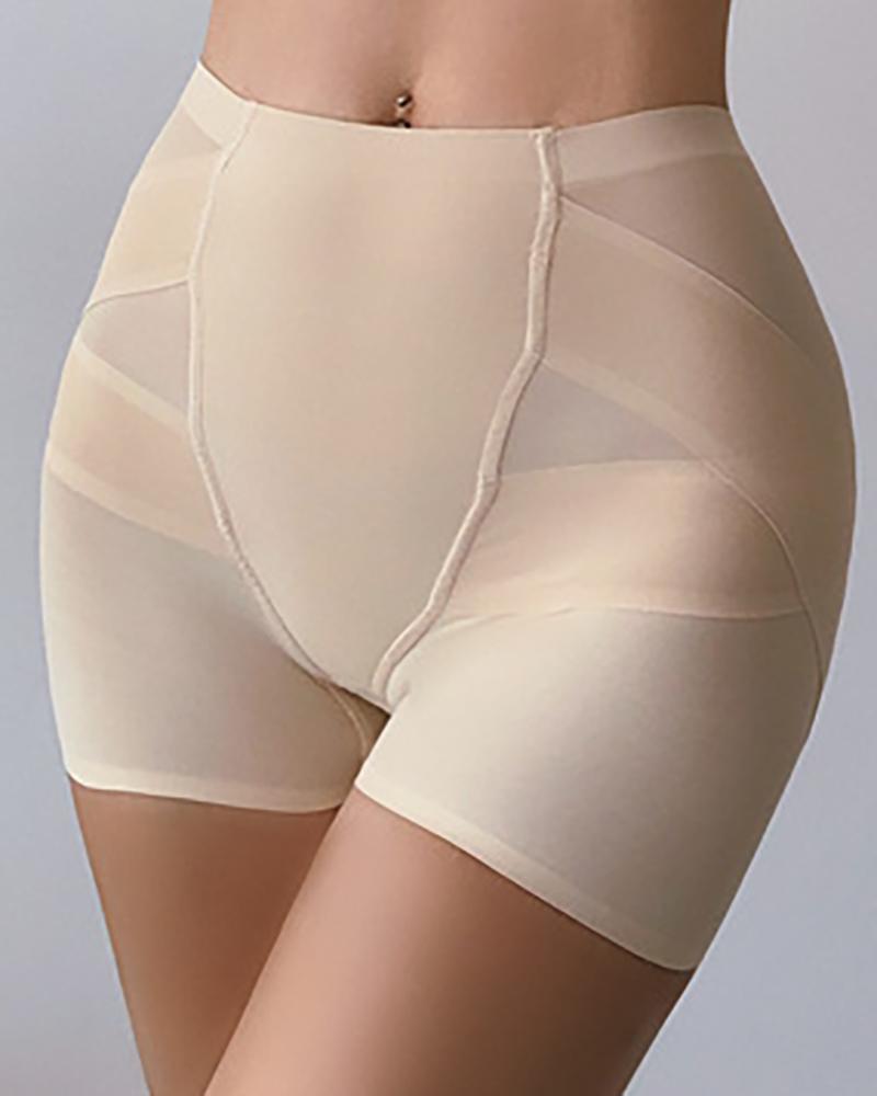

Butt Lifting Tummy Control Seamless Body Shaper Shorts, Nude