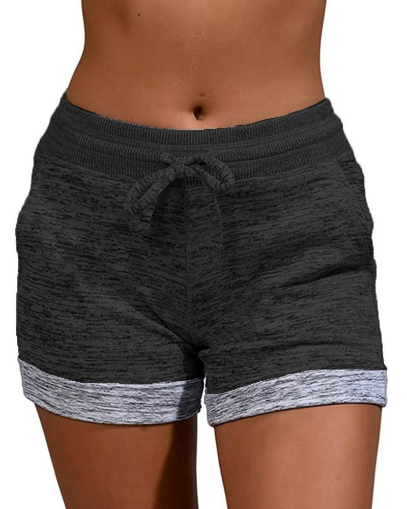 

High Waist Elasticated Seamless Fitness Leggings Push Up Yoga Short, Black