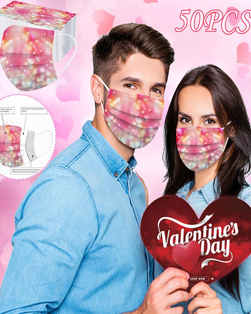 

Valentine's Day Disposable Face Mask, Style3