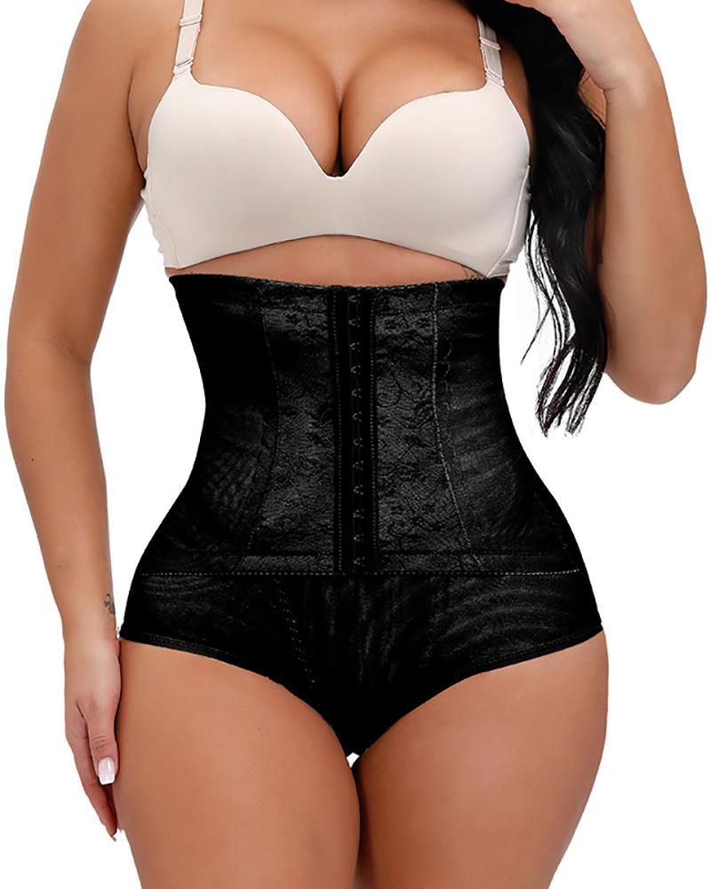 

Plus Size Slim Tummy Control Panties High Waist Butt Lifter Shapewear, Black