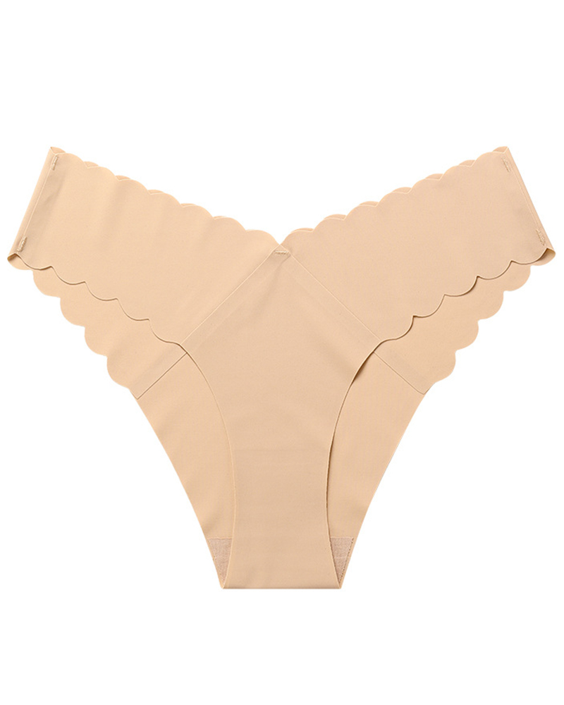 

Scallop Trim Seamless Panty, Style12