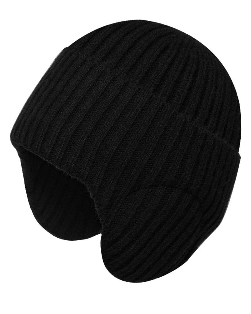 

Women's Beanie Outdoor Thermal Windproof Knit Winter Hat, Black