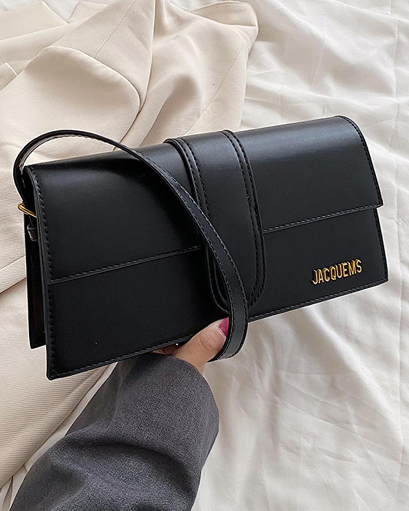 

Square Casual Crossbody Bag, Black