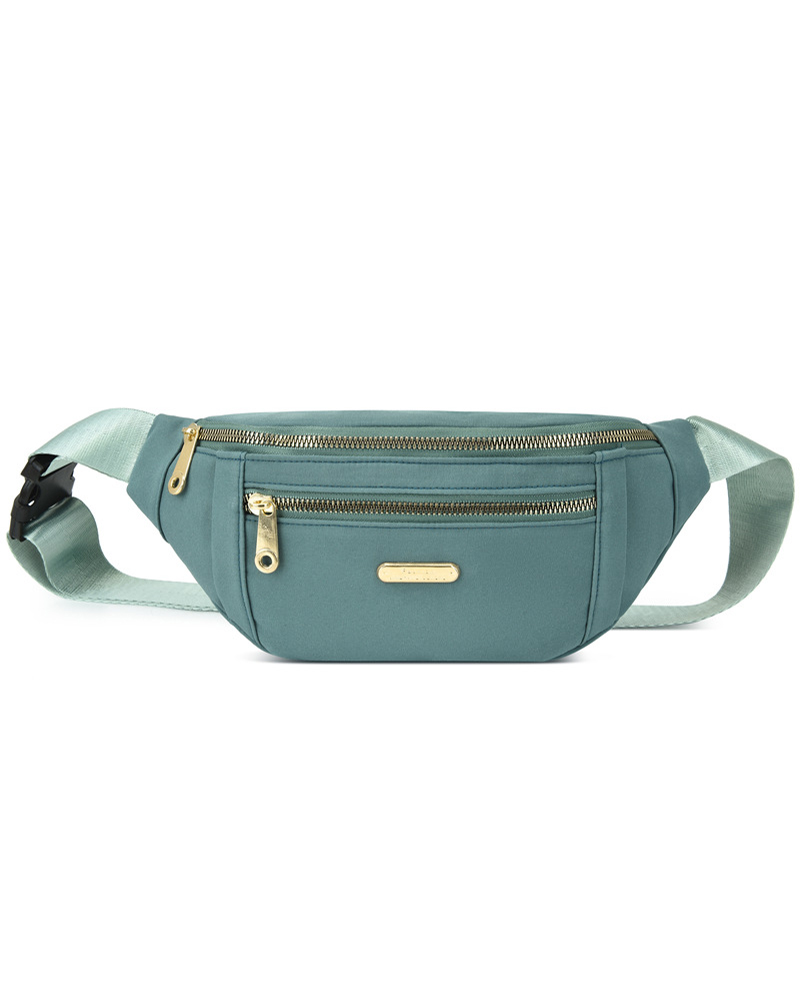 

Fashion Waterproof Large capacity Adjustable Waist Belt Travel Hiking Sports Fanny Pack, Green