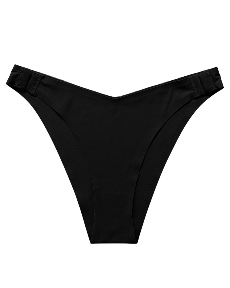 

Side Hook Seamless Breathable Panty, Black