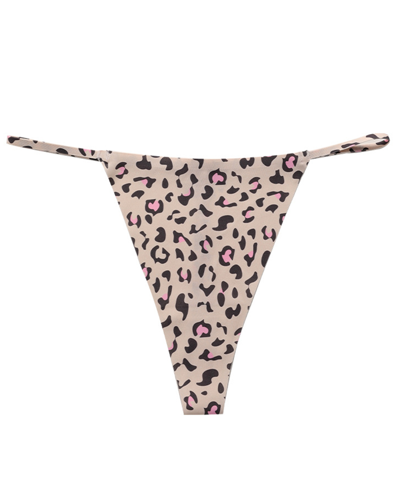 

Leopard Print Thong Panty, Style6