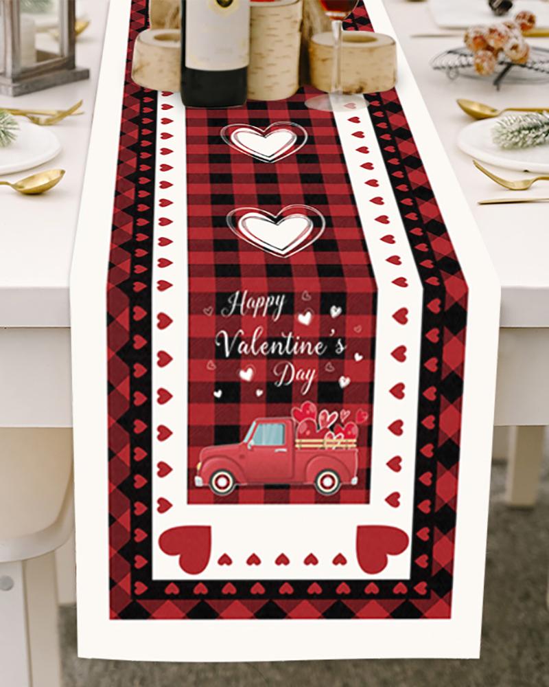 

1pc Valentine's Day Table Runner 70 x 13 Inches Table Decor, Style3