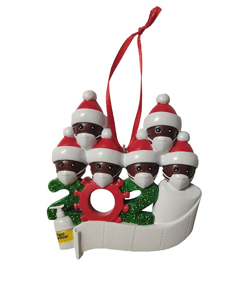 

Christmas 2020 Family Member With Mask & Toilet Paper Ornament, Style5