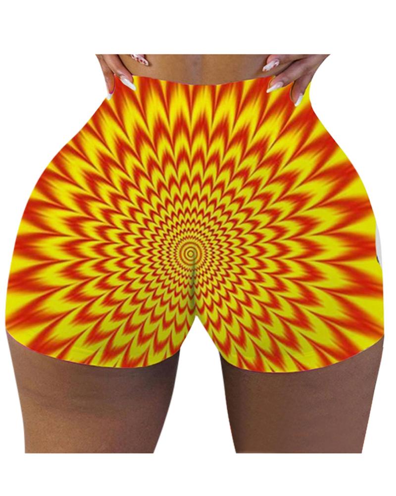 

All Over Print Skinny Short Pants, Style5