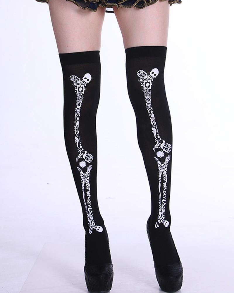 

1Pair Halloween Graphic Print Socks, Style3