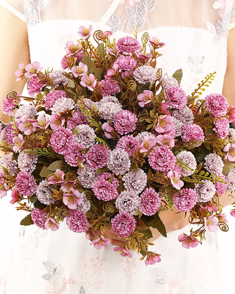 

30cm Small Bouquet Lilac Artificial Flower Decoration, Purple