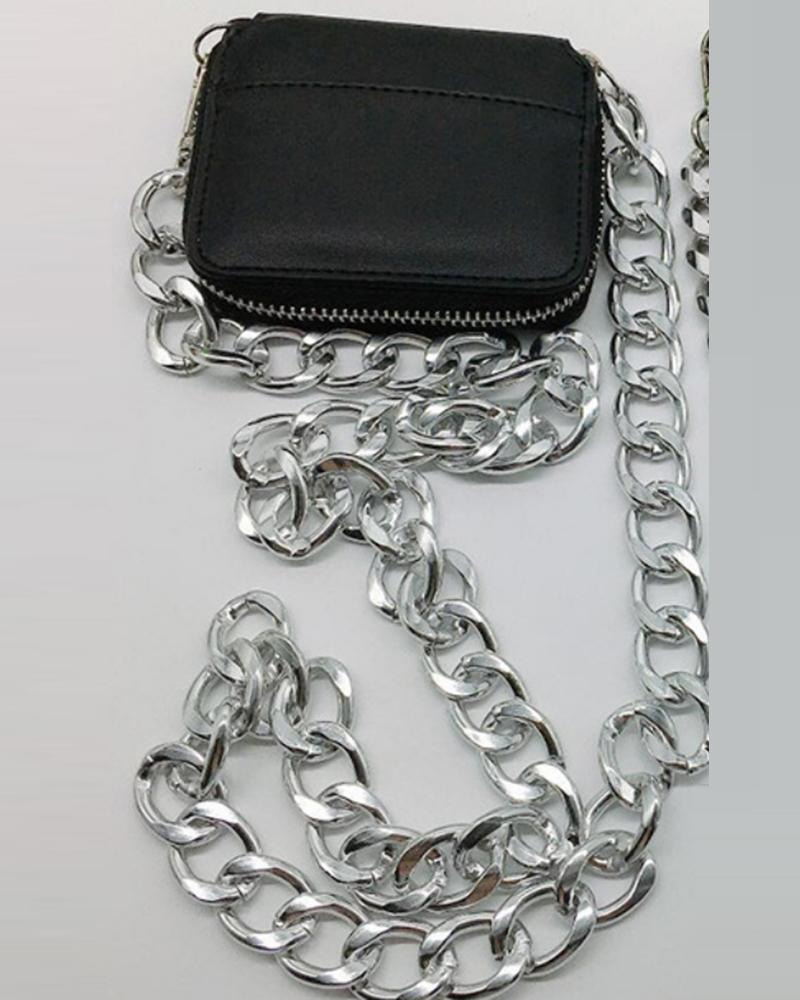 

Chain Strap Crossbody Bag Coin Change Mini Purse, Style1