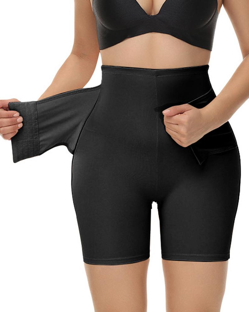 

3 Hook Front Tummy Control Butt Lifting Shapewear, Black