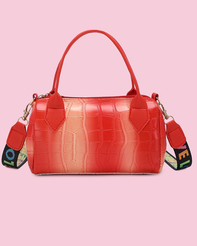 

Ombre Zipper Detail Top Handle Crossbody Bag, Style4