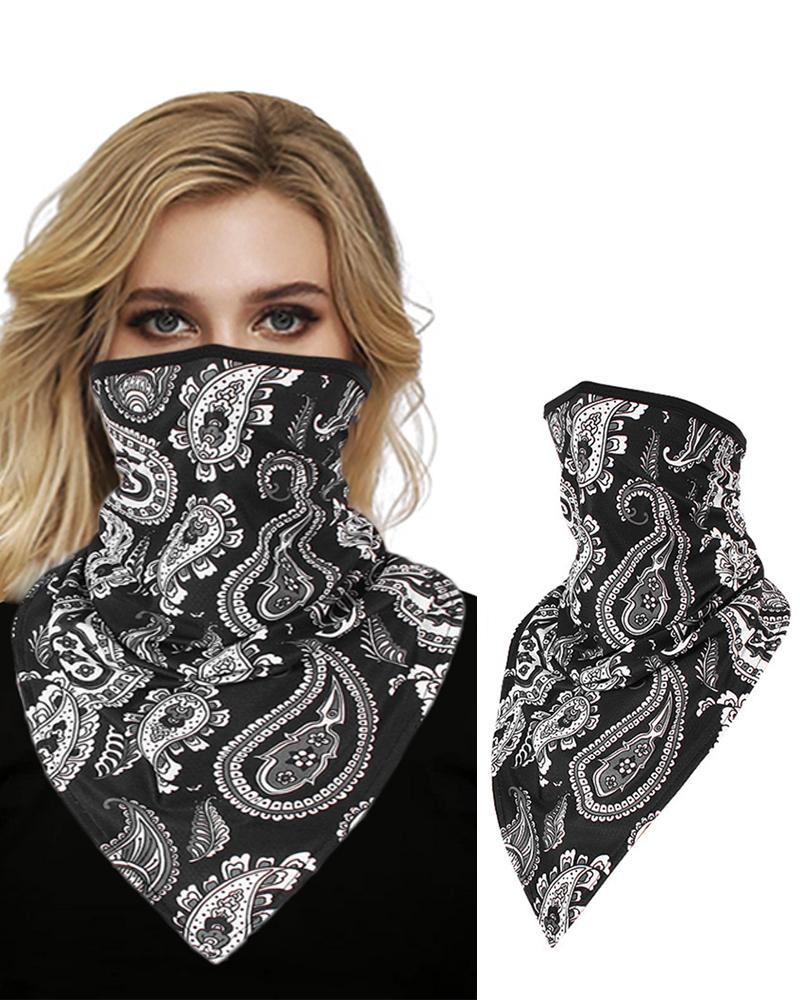 

Letter Skull Print Seamless Breathable Face Cover Windproof Motorcycling Dust Outdoors, Style1