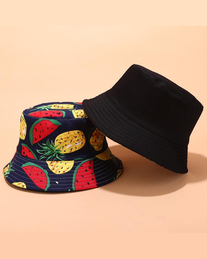

Cartoon Patterns Print Fishman Hats, Style2