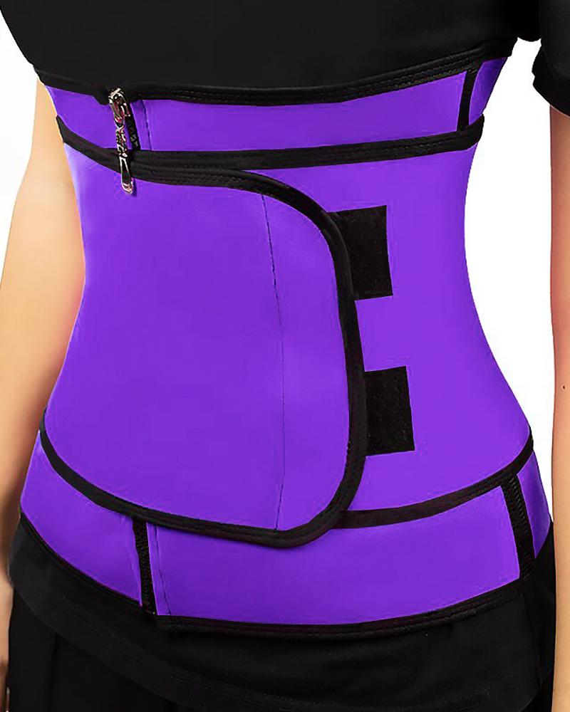 

Waist Trainer Thermo Sweat Belt Tummy Body Shaper, Dark blue