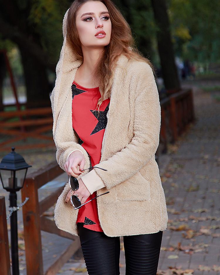 

Fashion Star Print One Shoulder Casual Top, Red