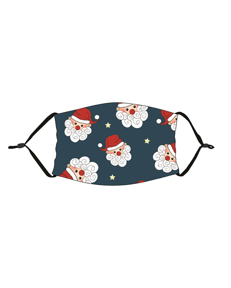 

Christmas Print PM 2.5 Adjustable Face Mask For Adults, Style2