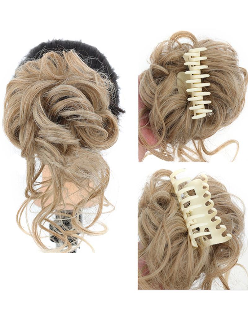 

Messy Bun Hairpiece Ponytail Clip Synthetic Hair Extensions Scrunchies, Style3