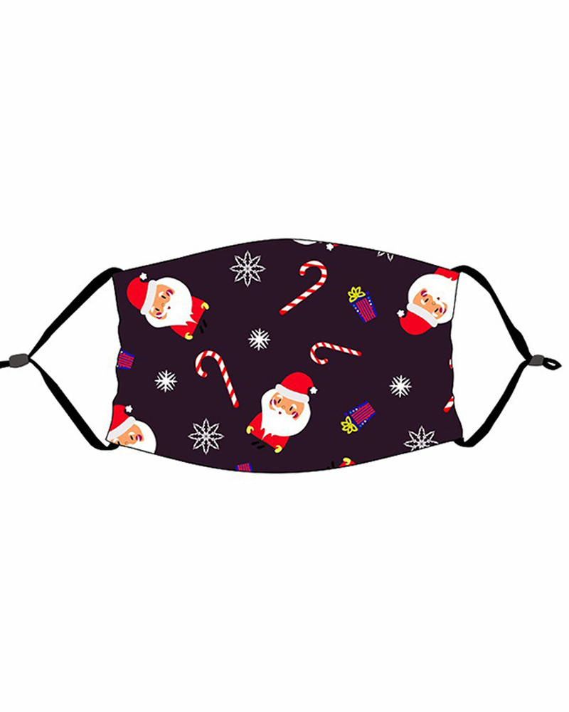

Christmas Print PM 2.5 Face Mask For Kids, Style5