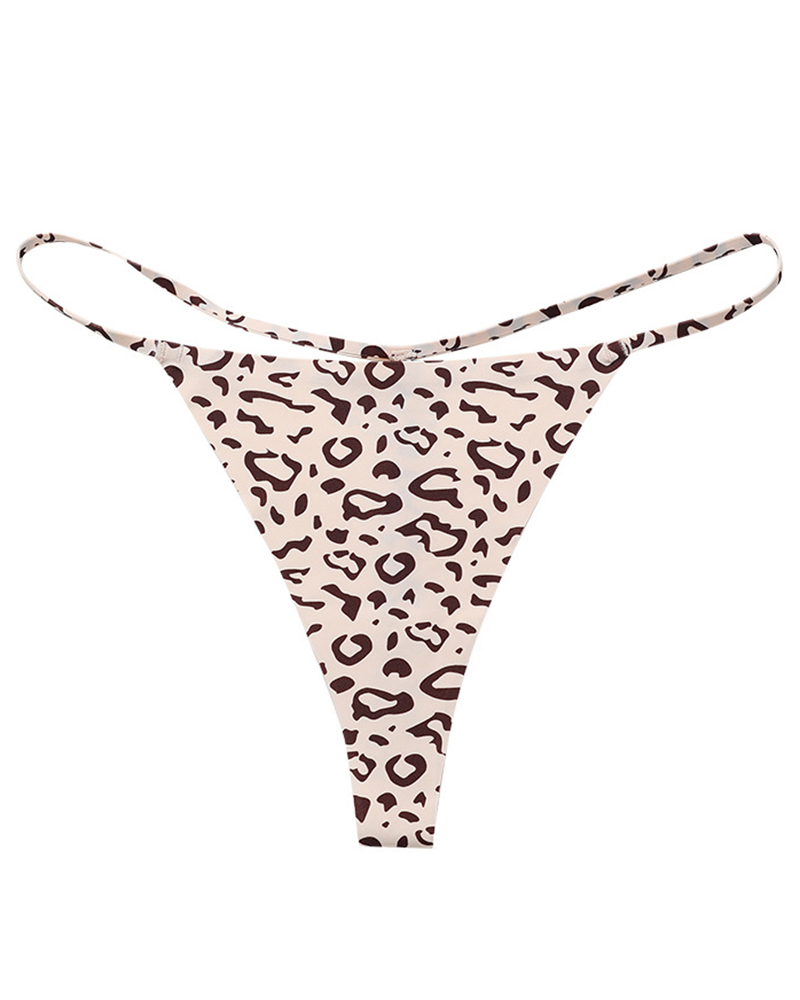 

Leopard Print Thong Panty, Style3