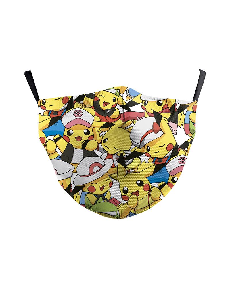 

Cartoon / Floral / Bell Print Breathable Face Mask, Yellow