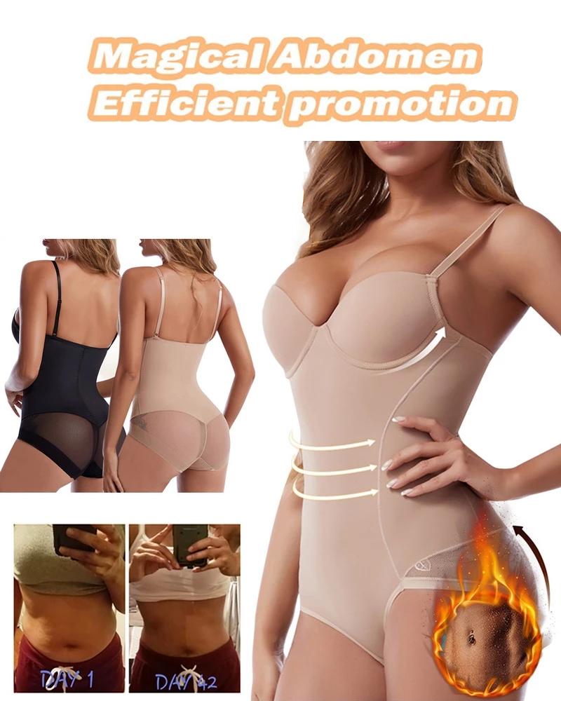 

Slimming Reduction Underwear Waist Trainer Belly Cover Body Shaper, Nude