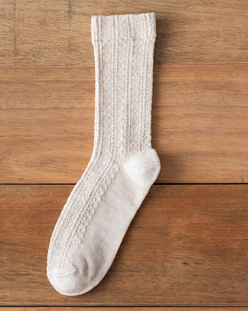 

1Pair Simple Plain Socks, Style2