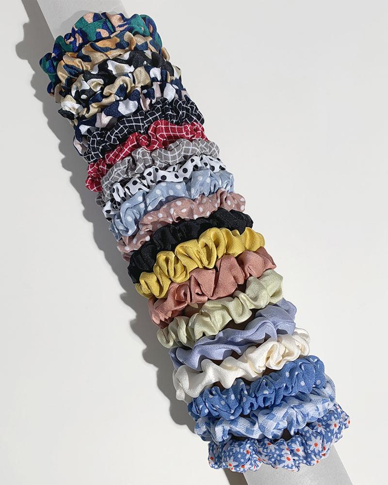 

20PCS Mixed Color Scrunchie, Style2