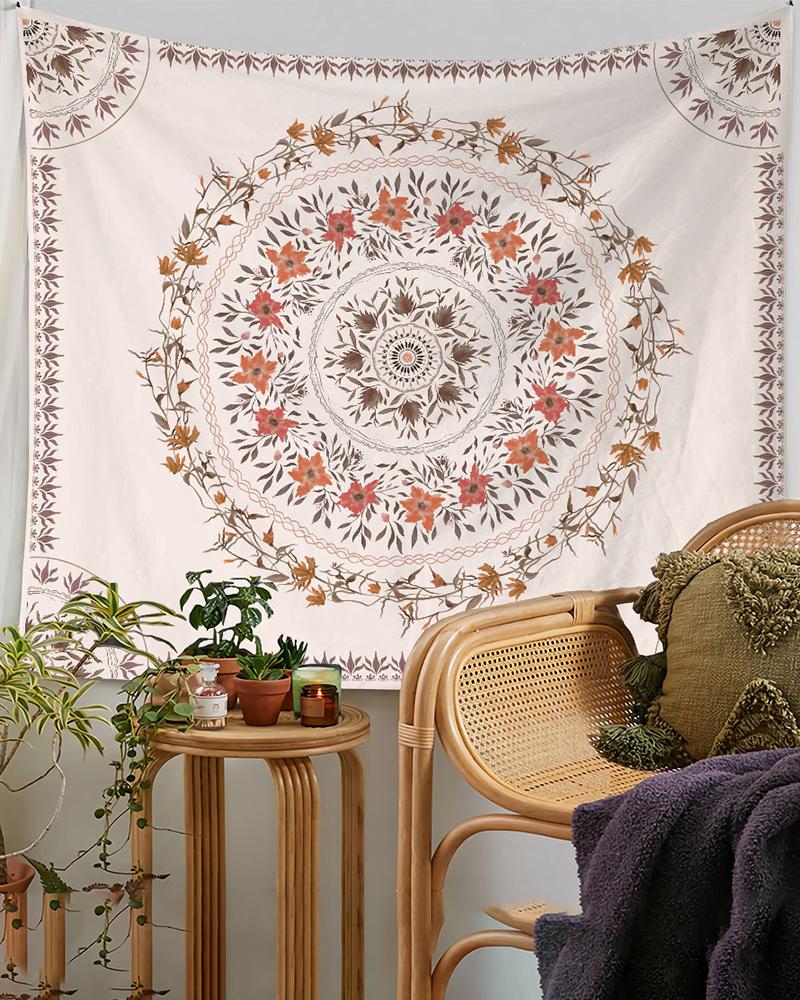 

Plants Moon Print Tapestry, Style3