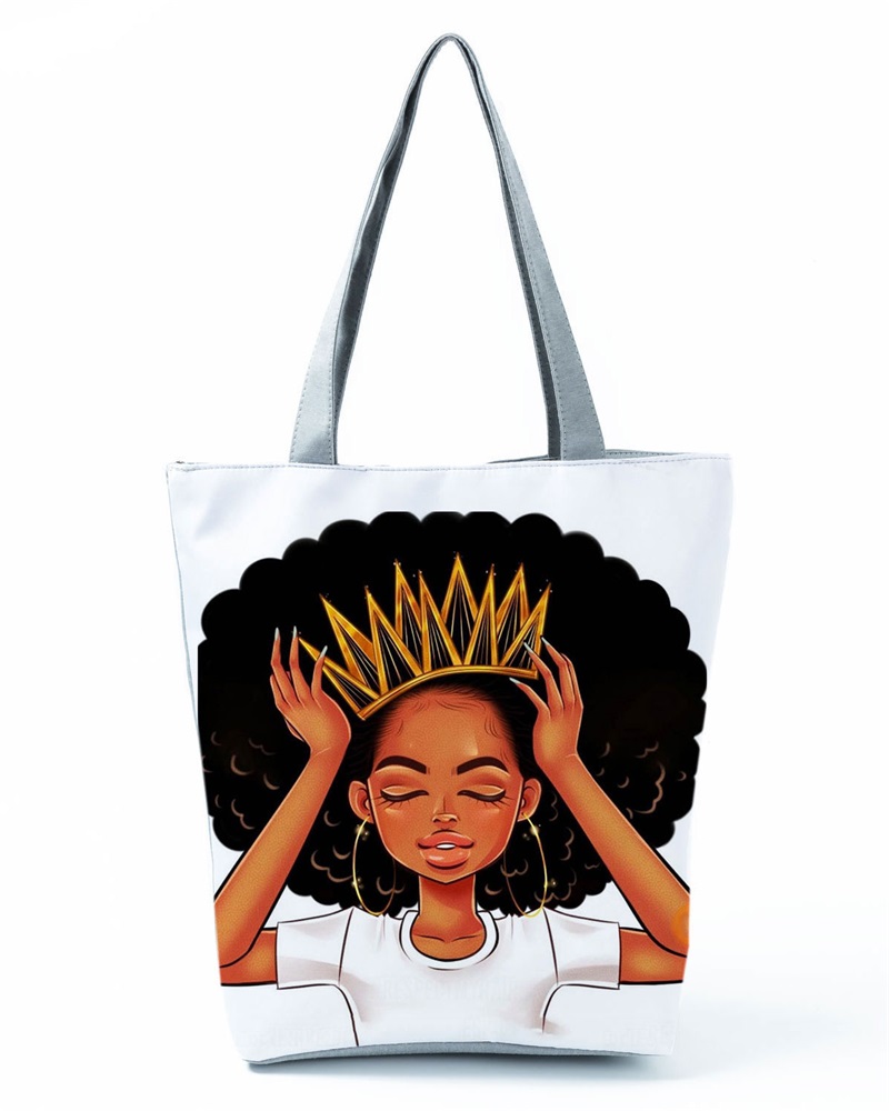 

Figure Print Large Capacity Shopper Bag, Style4