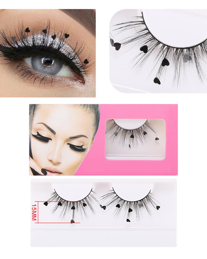 

Christmas Heart Wispy Faux Party Eyelashes, Style3