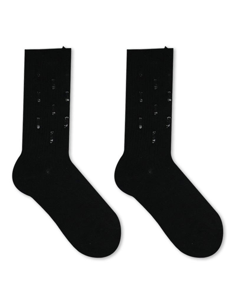 

1Pair Striped Colorblock Crew Socks, Style5