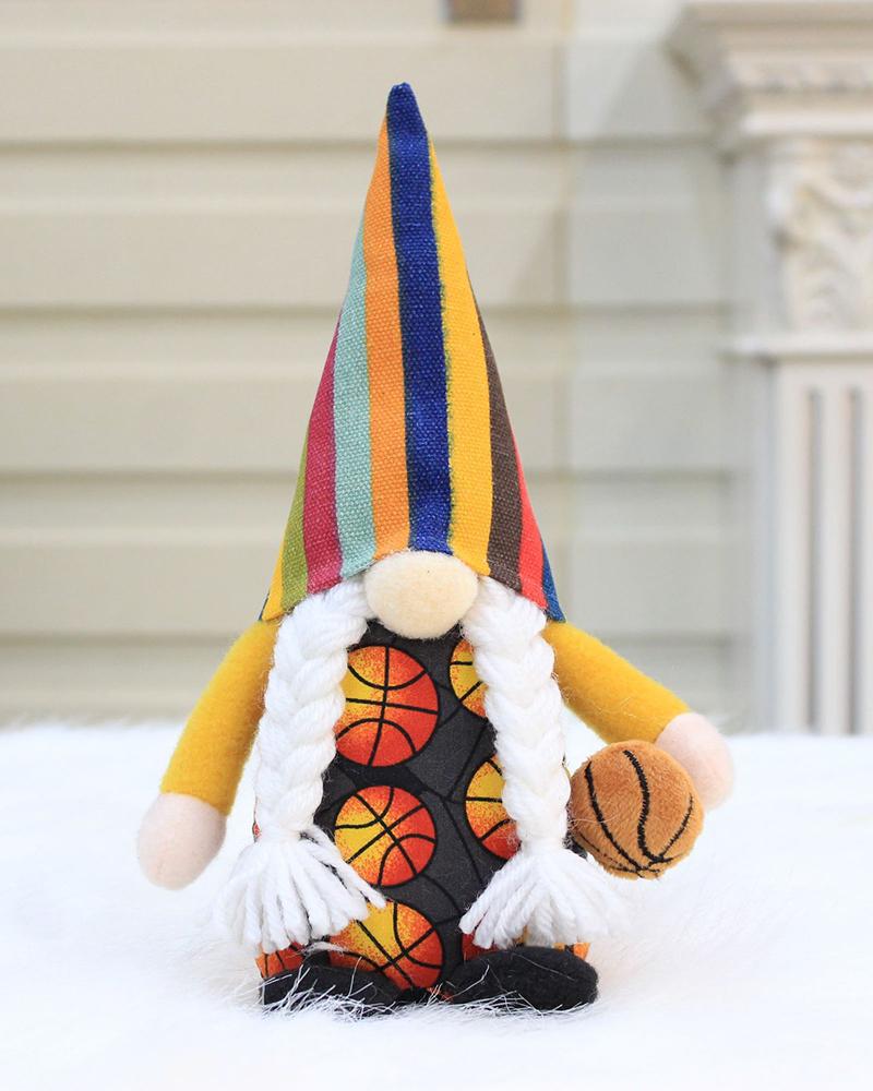 

Sport Gnomes Boys Room Birthday Decor Christmas Table Game Day Ornament, Style2