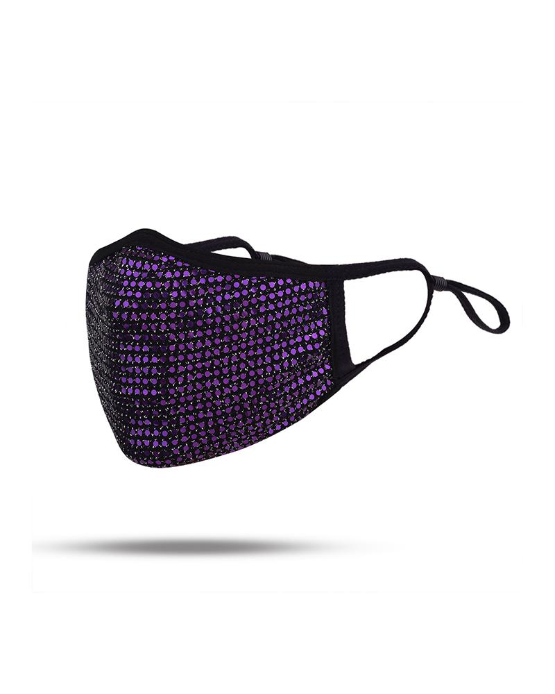 

Studded Breathable Face Mask, Purple