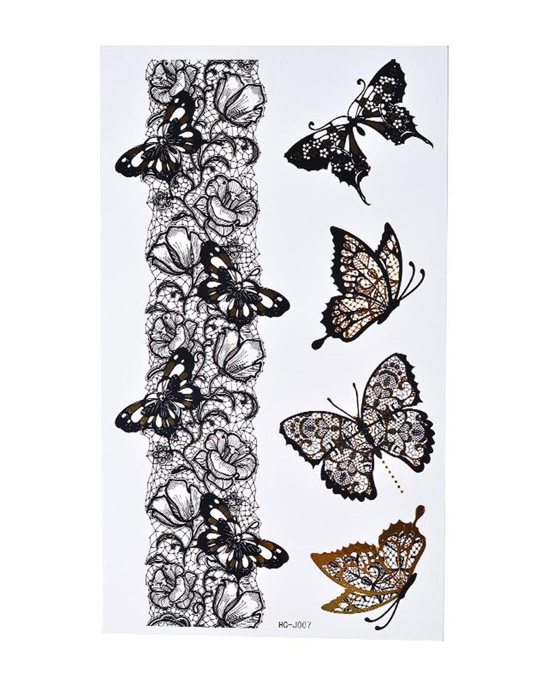 

Geometric Graphic Tribal Waterproof Body Art Temporary Tattoo Stickers, Style2