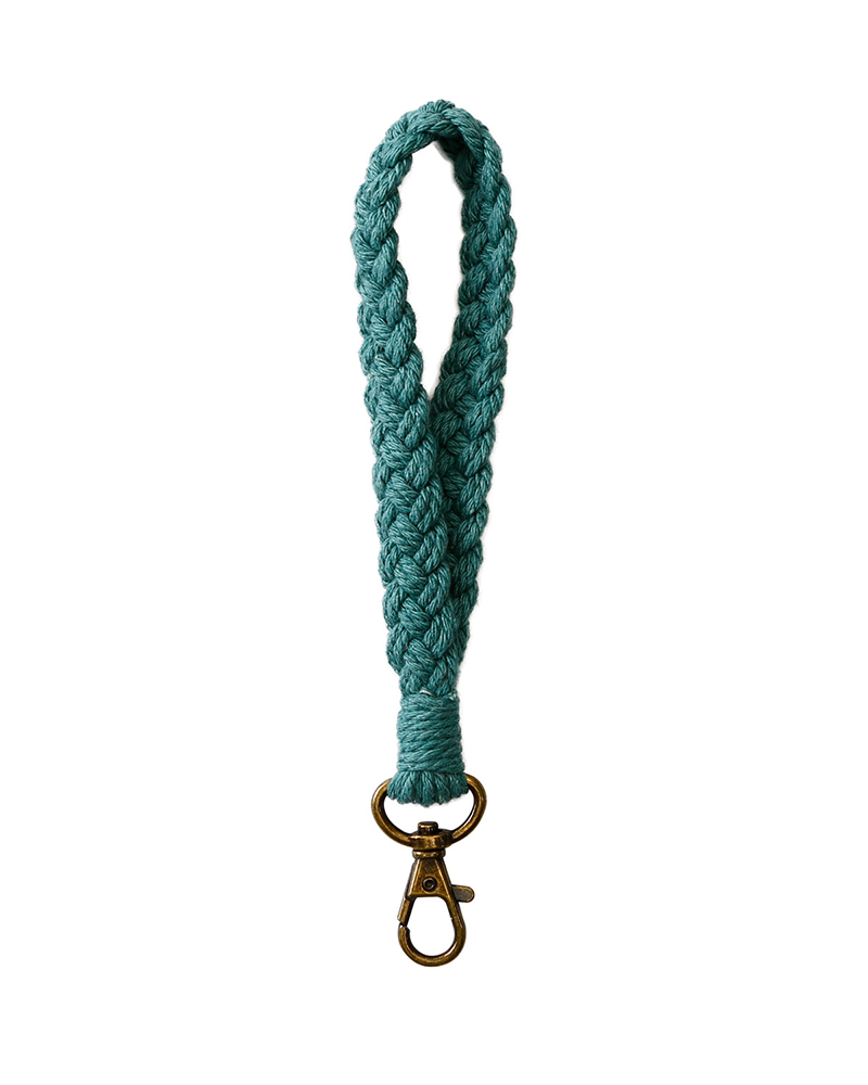 

Braided Bag Accessories King Ring, Dark green
