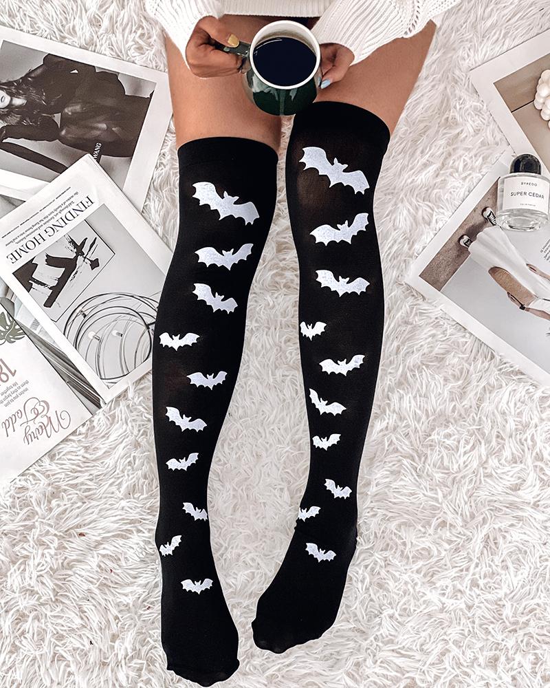 

1Pair Halloween Graphic Print Socks, Style1