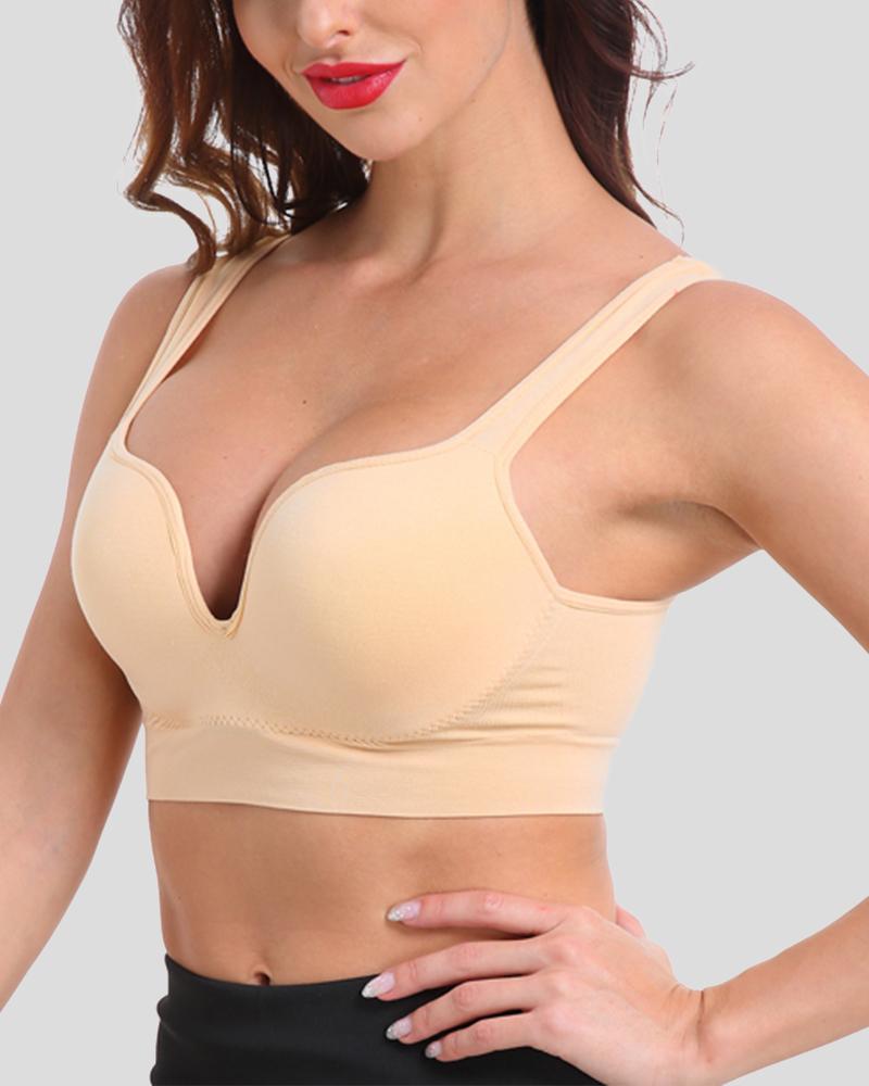 

Solid Strap Sleeveless Skinny Cropped Breathable Tanks, Nude